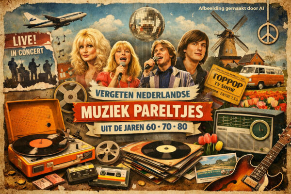 Concert vergeten muzikale pareltjes. Afbeelding gemaakt m.b.v. AI.