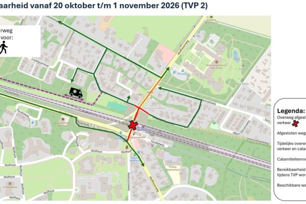 Werkzaamheden spooronderdoorgang vanaf oktober 2026