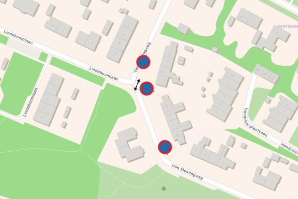 Parkeerverbod aan de Van Mesdagweg in Wolfheze